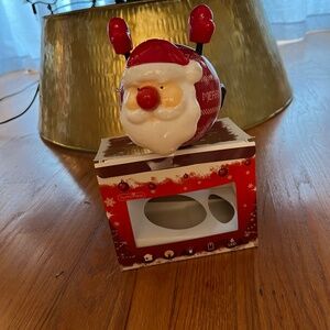 Blinking Santa ornament